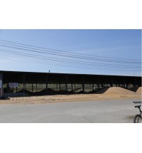 內(nèi)蒙古小麥龐大的晾曬場(chǎng)地
